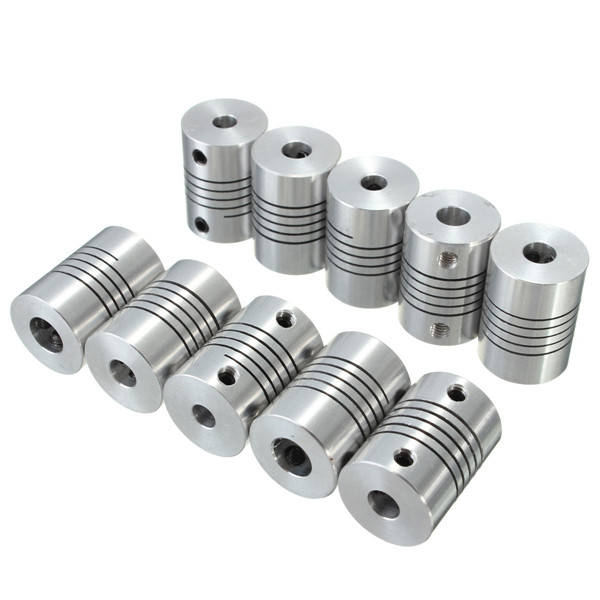 Flexible Shaft Coupling OD18mmx25mm CNC Stepper Motor Coupler Connector 6.35 To