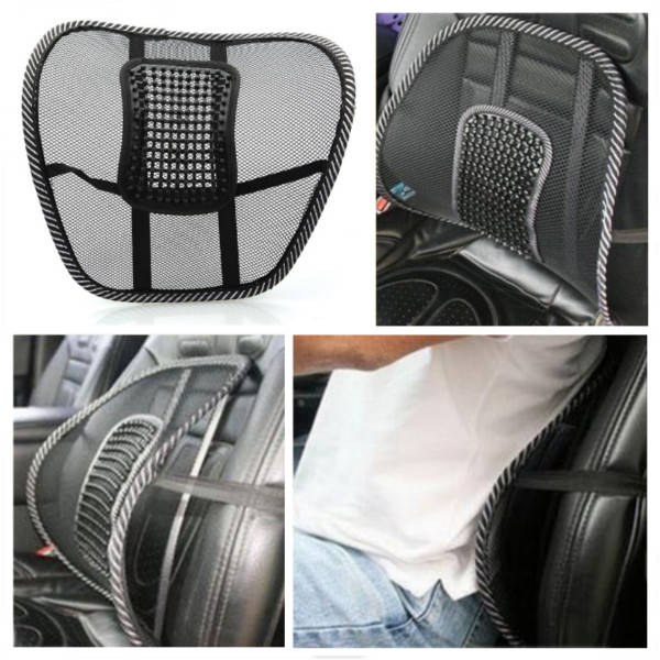 Chair Mesh Seat Back Support Lumbar Cushion Car Office Sitting Position Correct