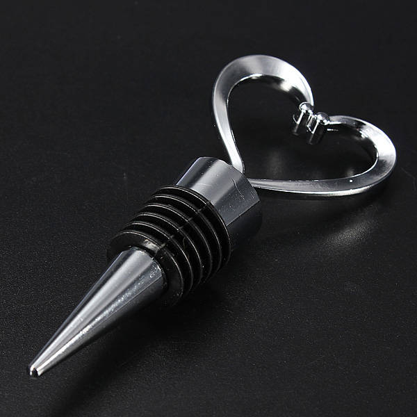 Red Wine Bottle Stopper Elegant Heart shaped Twist Caps stopper