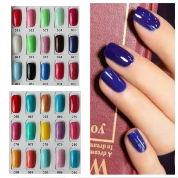 120 Color Nail Art Soak off LED UV Gel Polish 15ML 061-090
