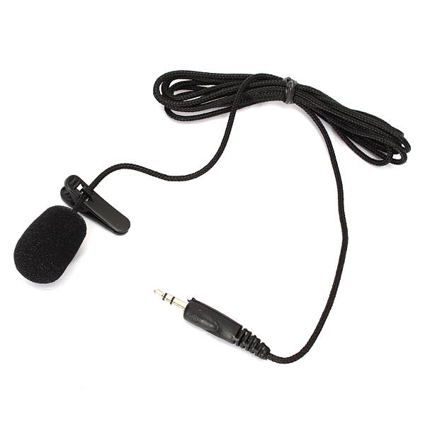 Hands Free Clip on 3.5mm Mini Studio Speech Microphone For Sports Camera GoPro