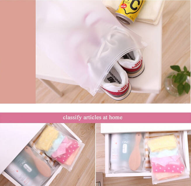 10Pcs Portable Travel Luggage Partition Storage Bags for Clothes and Underwear