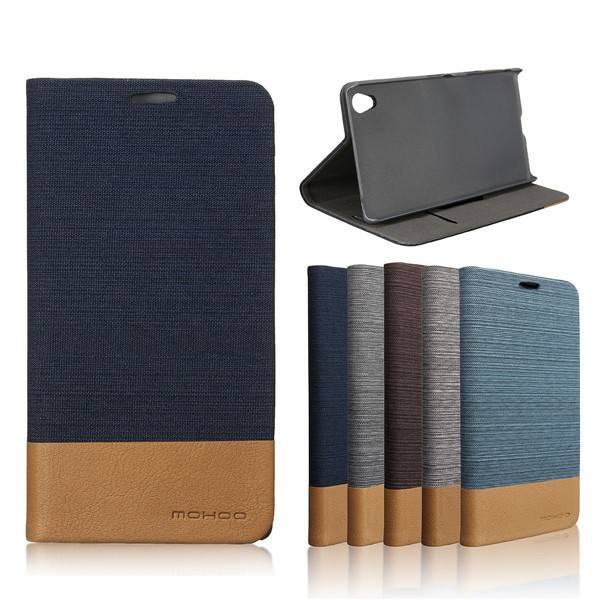 Mohoo Flip Leather Case PC Cover Card Pocket Stand for Sony Xperia Z5 Premium