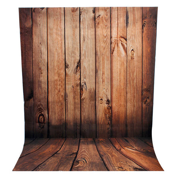 2.1 x 1.5m Wood Wall Floor Theme Scene Vinyl Studio Photography Backdrop Photo