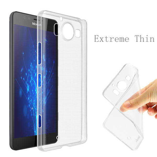 Durable Soft Gel TPU Back Cover Case Bumper For Microsoft Lumia 950