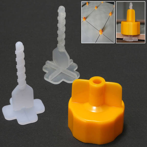 100pcs Ceramic Tile Leveling Tool Garden Floor Wall Tile Level Spacers Accessor