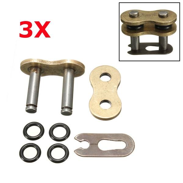 3pcs 530H Chain Connecting Master Links With O-Ring For Motorcycle Dirt Bike