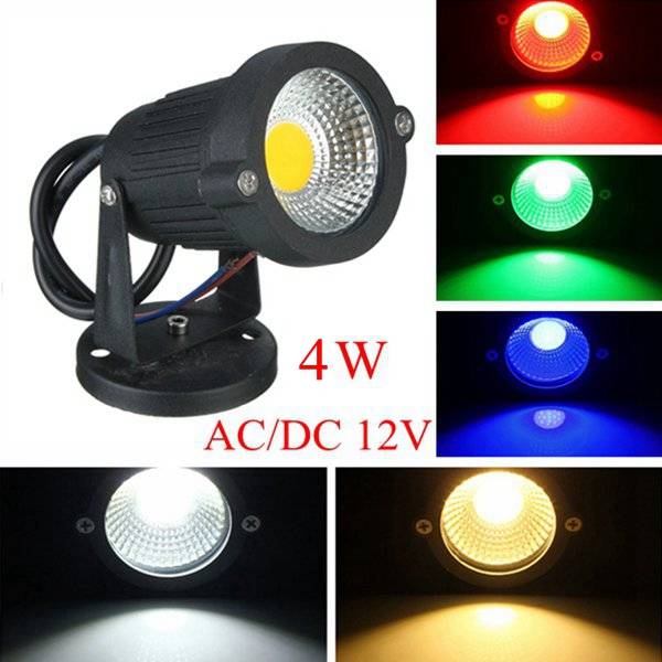 4W IP65 LED Flood Light With Base For Outdoor Landscape Garden Path DC/AC 12V