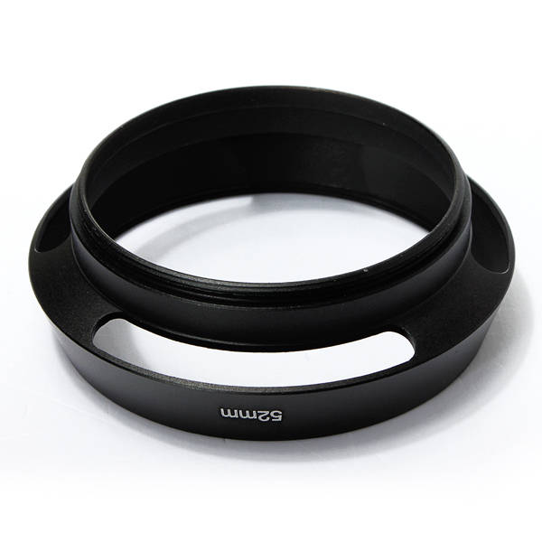 52mm Metal Vented Curved Lens Hood For Leica Nikon Canon Sony