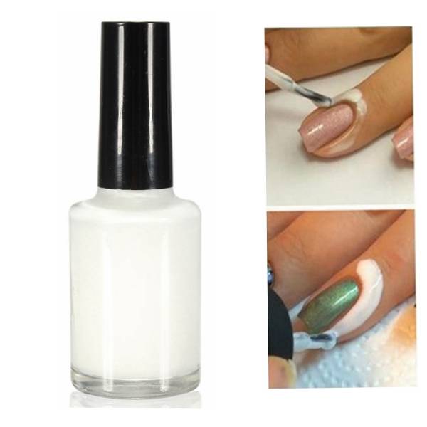 Anti-overflow Peel Off Nail Art Polish Glue Latex Liquid Tape Palisade for Easy