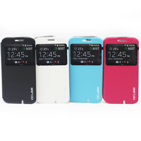 View Window Flip PU Leather Protective Stand Case For UMI ROME