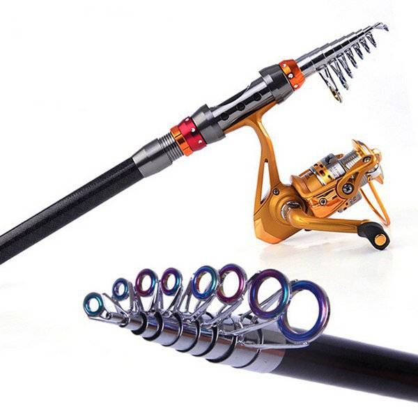 Telescopic Fishing Rod Carbon Spinning Sea Fishing Pole