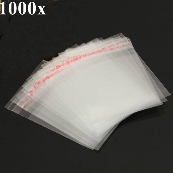 5*7CM Self Adhesive Seal Clear Transparent OPP Plastic Bag 1000pcs