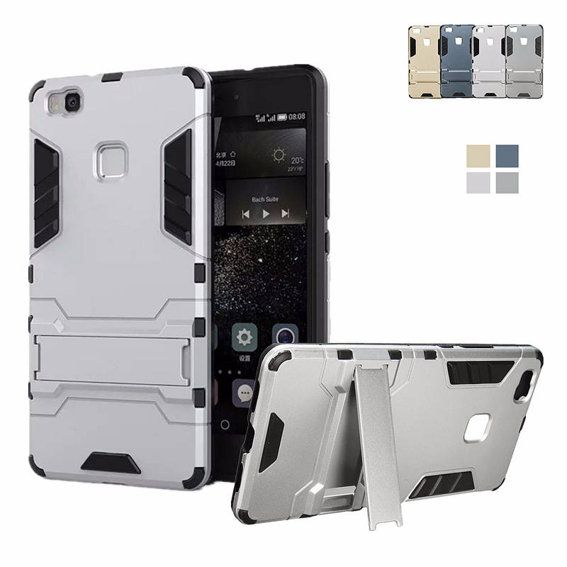 Armor Shockproof Stand Holder TPU+ PC Protective Case for Huawei P9 Lite
