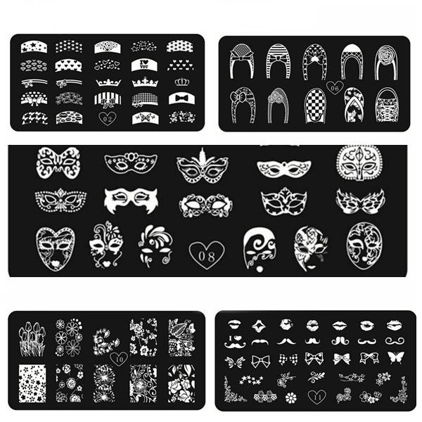 Stainless DIY Nail Art Image Stamping Plate Stamp Image Template