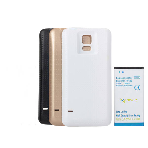 7800mAh Extended k Battery + Back Cover for Samsung Galaxy S5 I9600