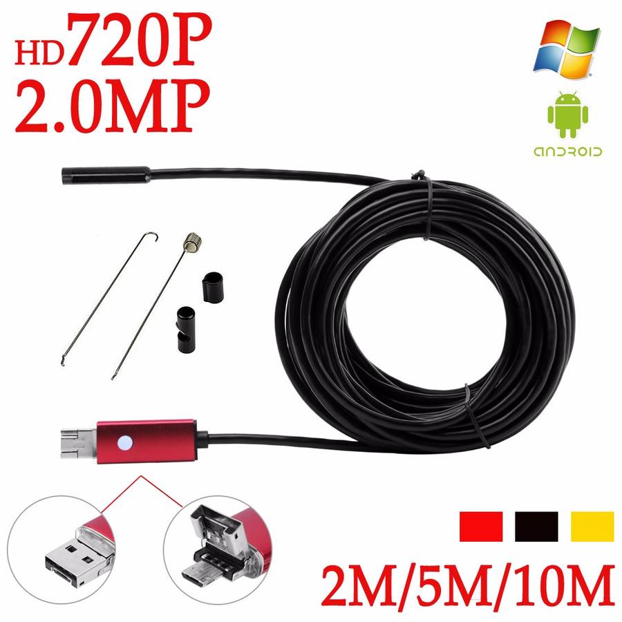 A99 720P 2MP 6LED 8.0mm Lens Waterproof Android/PC Endoscope Inspection Boresco