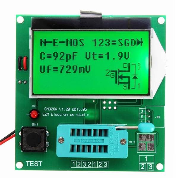 GM328A Transistor Tester Graphic Wave Signal RLCESR Meter Inductance