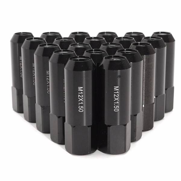 20pcs 60mm M12X1.5 Extended Tuner Wheel Rims Lug Nut Tire Screws Modified Wheel