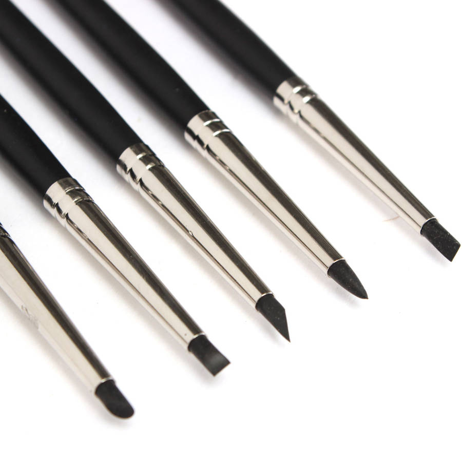 5 Pcs Professional Flexible Rubber Shapers Clay Sculpting Fimo Modelling Clay C