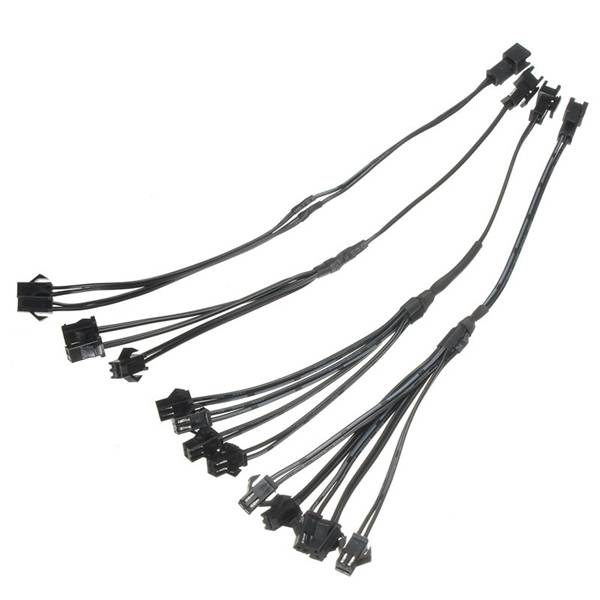 5/4/3/2 in 1 Splitter Cable for EL Wire Neon Strip Light Conected with Inverter