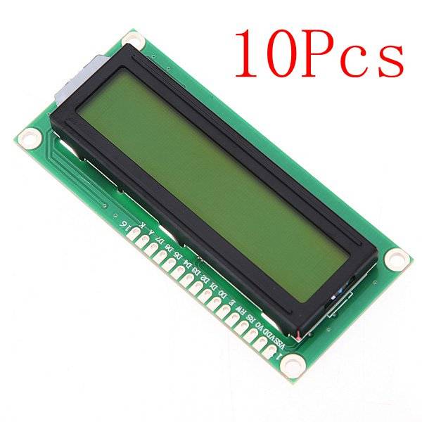 1Pc 1602 Character LCD Display Module Yellow Backlight For Arduino