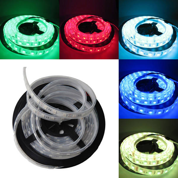 5M SMD 5050 300 LED RGB/White/Warm White/Cool White Silicone Tube IP67 Waterpro