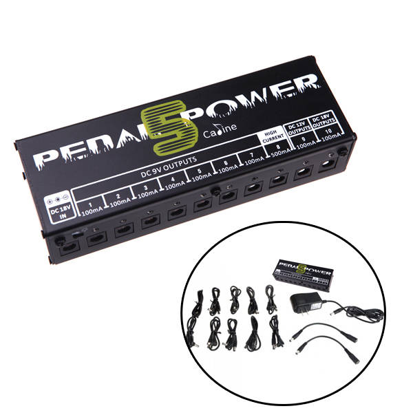 Caline CP-05 Guitar Effect Pedals Power Supply 8 Way DC 9V & 1 Way DC 12V & 1 W