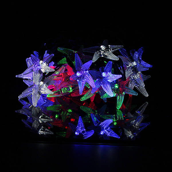 Starfish Solar Power 30LED Outdoor Garden Yard String Light