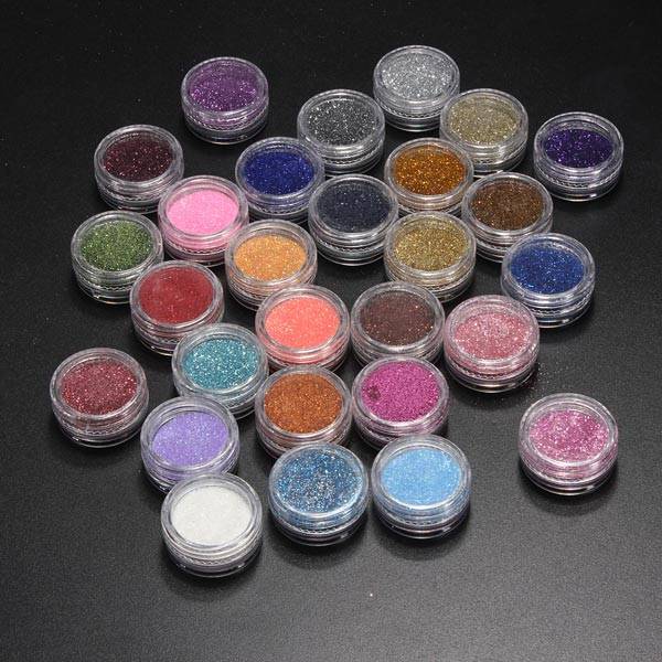 Shiny Glitter Powder Nail Art Design Tips Dust Decorations DIY