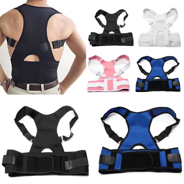 Adjustable Back Support Posture Corrector Brace Should Belt Strap