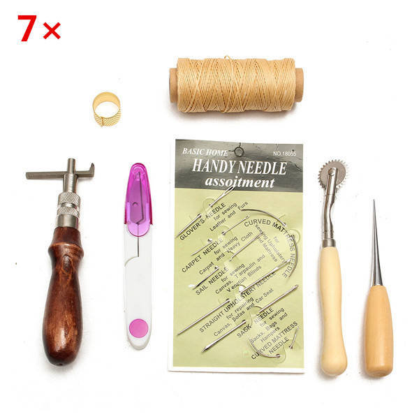 7pcs Leather Carft Hand Stitching Sewing Tool