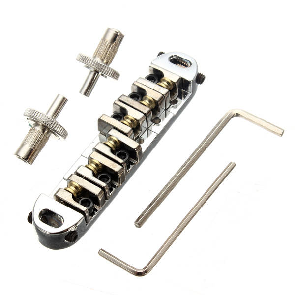 Lp Gibson Guitar Bridge Chromeplate Roller Zinc Alloy Metal Sliver