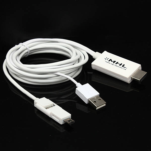 2.5m/ 8FT Micro USB To MHL HDMI 1080P Cable Adapter For Note
