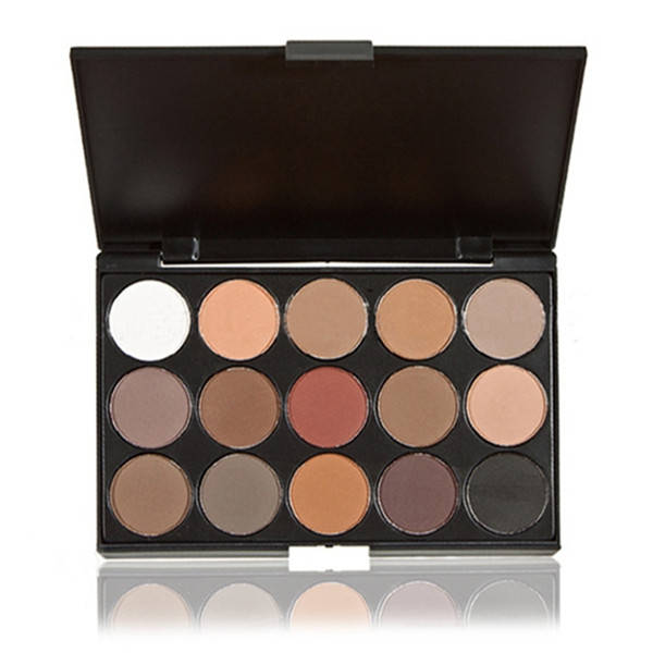Professional 15 Colors Smoked Eyeshadow Palette Warm Matte Shimmer Makeup Cosme