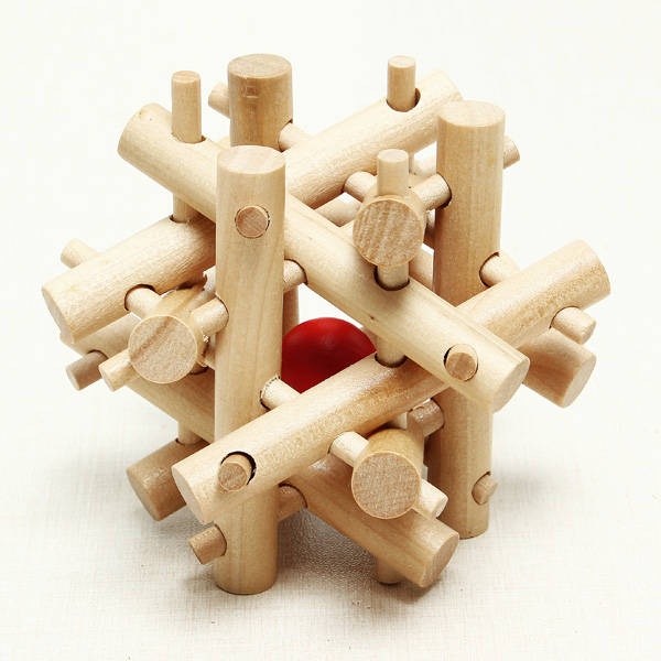 Classical Intellectual Toys Kong Ming Lock Twelve Rubber Sticks