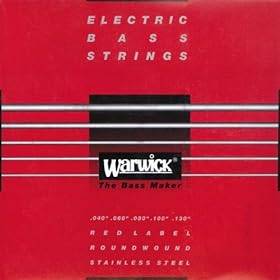 *NEW* Warwick "Red Label" stainless steel strings for Electric 5-string Bass