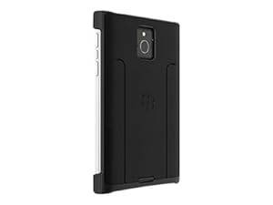 BlackBerry Passport Leather Flex Shell Cover Case for Smartphone - Black