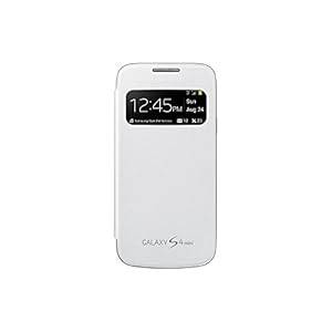 Samsung S-View Window Flip Premium Case Cover for Samsung Galaxy S4 Mini - White