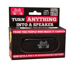 ROCK-IT 3.0 by OrigAudio - Vibration Speaker w/ Rechargable Battery - 3.5mm - BLACK
