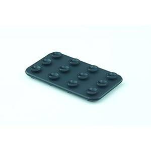OBiDi - Double Side Silicone sucker Anti-slip Suction Cup Mobile Holder (Black)