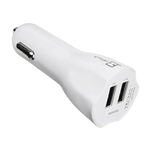 JETech 3.6A Dual-Port Rapid USB Car Charger Cigarette Charger for Apple iPhone 6/ (C0653 - White)