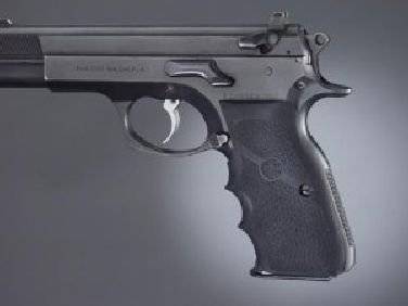 Hogue Rubber Grip CZ-75, TZ-75 P-9 Rubber Wraparound with Finger Grooves