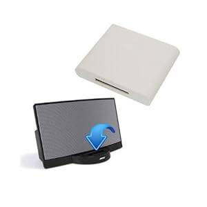 VicTsing White Wireless Bluetooth A2DP Music Receiver for 30-Pin iPod iPad iPhone 5V Dock Speakers (Bose Sony Dock Station) -- Audio Extension Music Adapter for iPhone 4 4S iPhone 5/ iPad The New iPad(iPad 4) Mini iPad/ iPod iPod Touch/ Bluetooch Cellphone/ Bluetooth PC