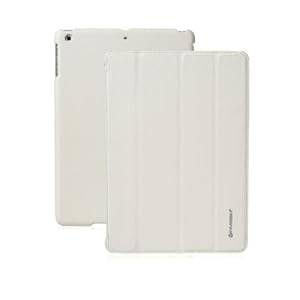 Invision iPad Air Smart Case Cover - Front and Back Protection With Magnetic Auto Wake/Sl (White)