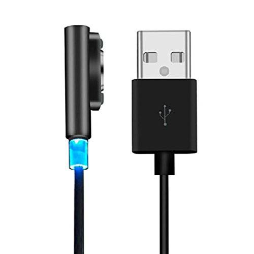 Bessky(TM) Cable Charger ,Magnetic Charging Cable W/LED For Sony Xperia Z3 L55t Z2 Z1 Compact XL39h