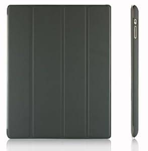 JETech Gold Slim-Fit iPad Smart Cover Case for Apple iPad 2 iPad 3 iPad 4 (2014 Version with Built-in Stand and Front/Back Protection and Built-In Magnet for Sleep/Wake Feature) (iPad 2/3/4 Dark Grey)