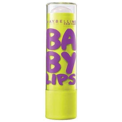 Maybelline New York Baby Lips Moisturizing Lip Balm, Peppermint, 0.15 Ounce