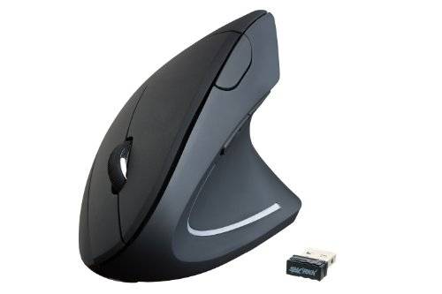 SHARKK 5-Button 2.4G Wireless Vertical Optical Mouse, Ergonomic Design, 800 / 1200 /1600 DPI