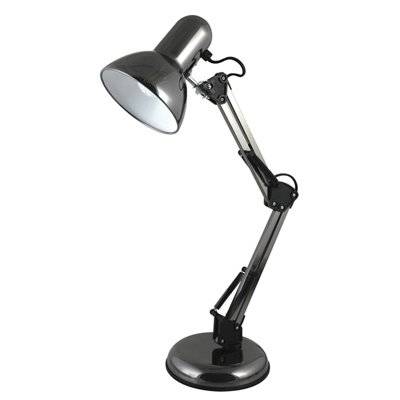 llOYTRON Hobby Desk lamp Adjustable 40W Reach 350mm H560mm Black Ref l946BH